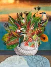A Limited Edition fine art print of Puka and Kotare by New Zealand artist Jane Galloway, available at The Little Gallery Tairua